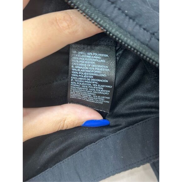 The North Face Mountain Sweatshirt Full Zip Up Hoodie Black Jacket Women's Small - Picture 5 of 12